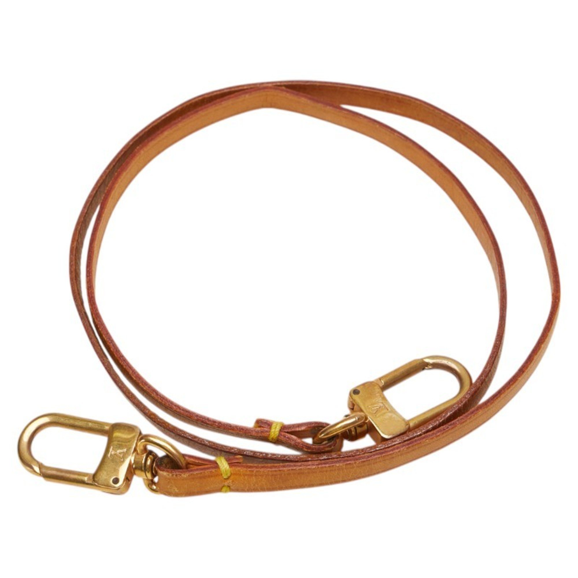 Louis Vuitton Shoulder Strap Brown Leather Women's LOUIS VUITTON