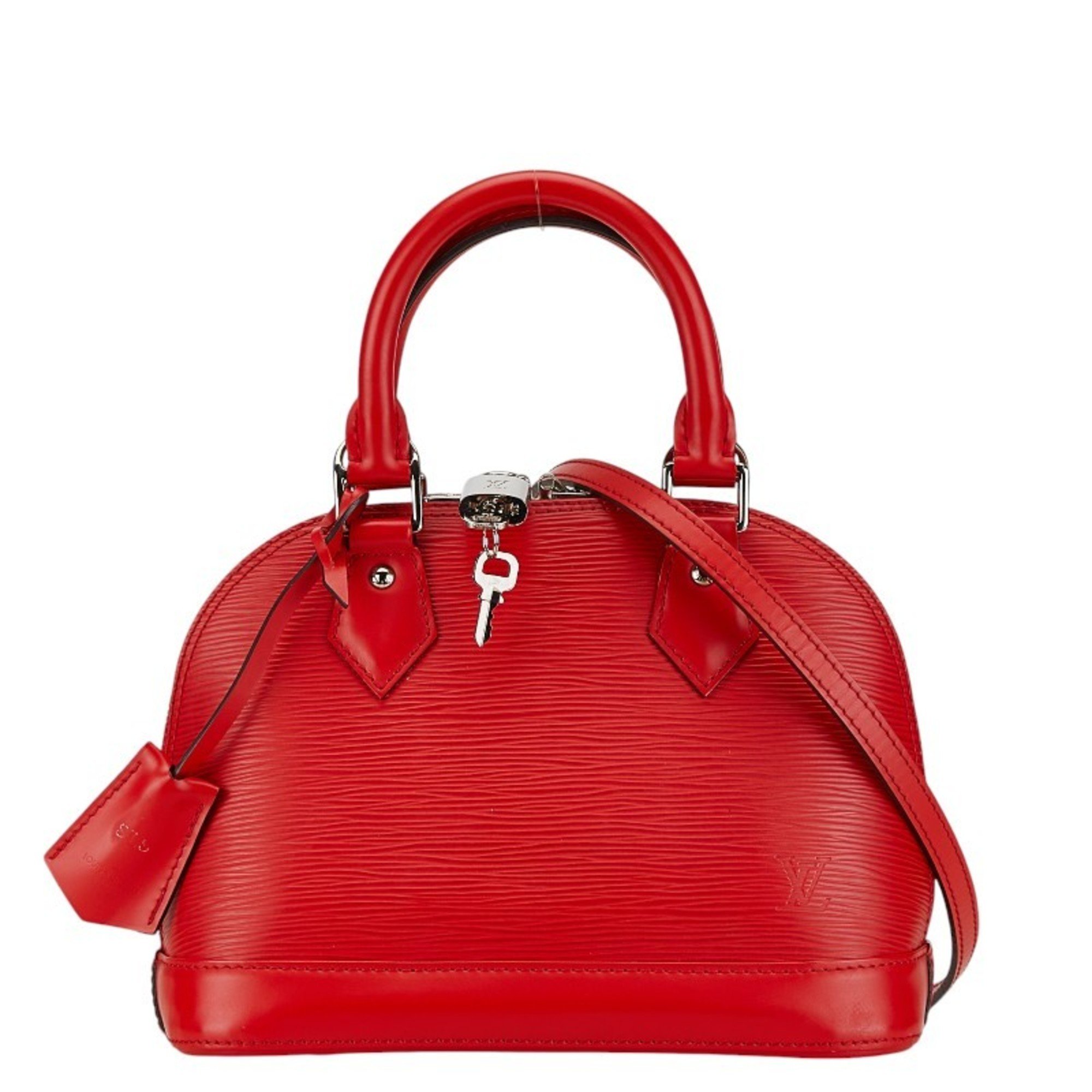 Louis Vuitton Epi Alma BB Handbag Shoulder Bag M41160 Coquelicot Red Leather Women's LOUIS VUITTON