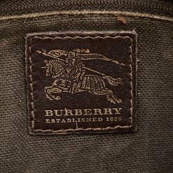 Burberry Nova Check Shadow Horse Shoulder Bag Beige Brown PVC Leather Women's BURBERRY