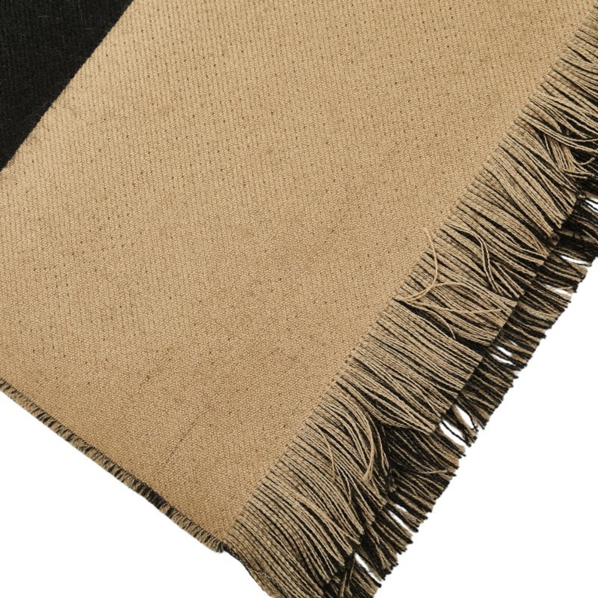 Burberry scarf beige black wool women's BURBERRY