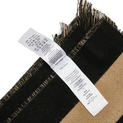 Burberry scarf beige black wool women's BURBERRY