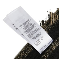 Burberry scarf beige black wool women's BURBERRY