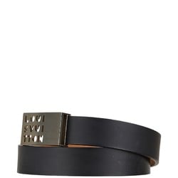 Louis Vuitton Santur LST Belt 85/34 M6809 Black Silver Leather Women's LOUIS VUITTON