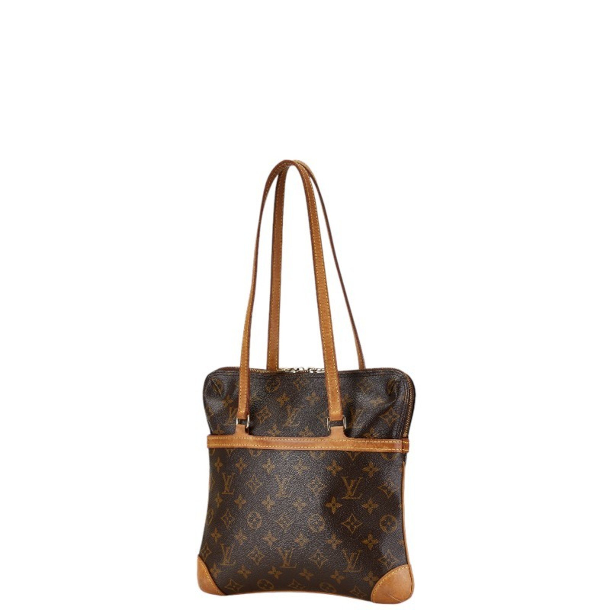 Louis Vuitton Monogram Coussin GM Tote Bag Shoulder M51141 Brown PVC Leather Women's LOUIS VUITTON