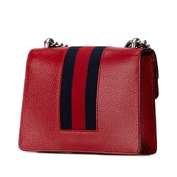 Gucci Dionysus Chain Shoulder Bag 421970 Red Leather Women's GUCCI