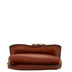 Chloé Chloe Shoulder Bag Brown Leather Suede Women's