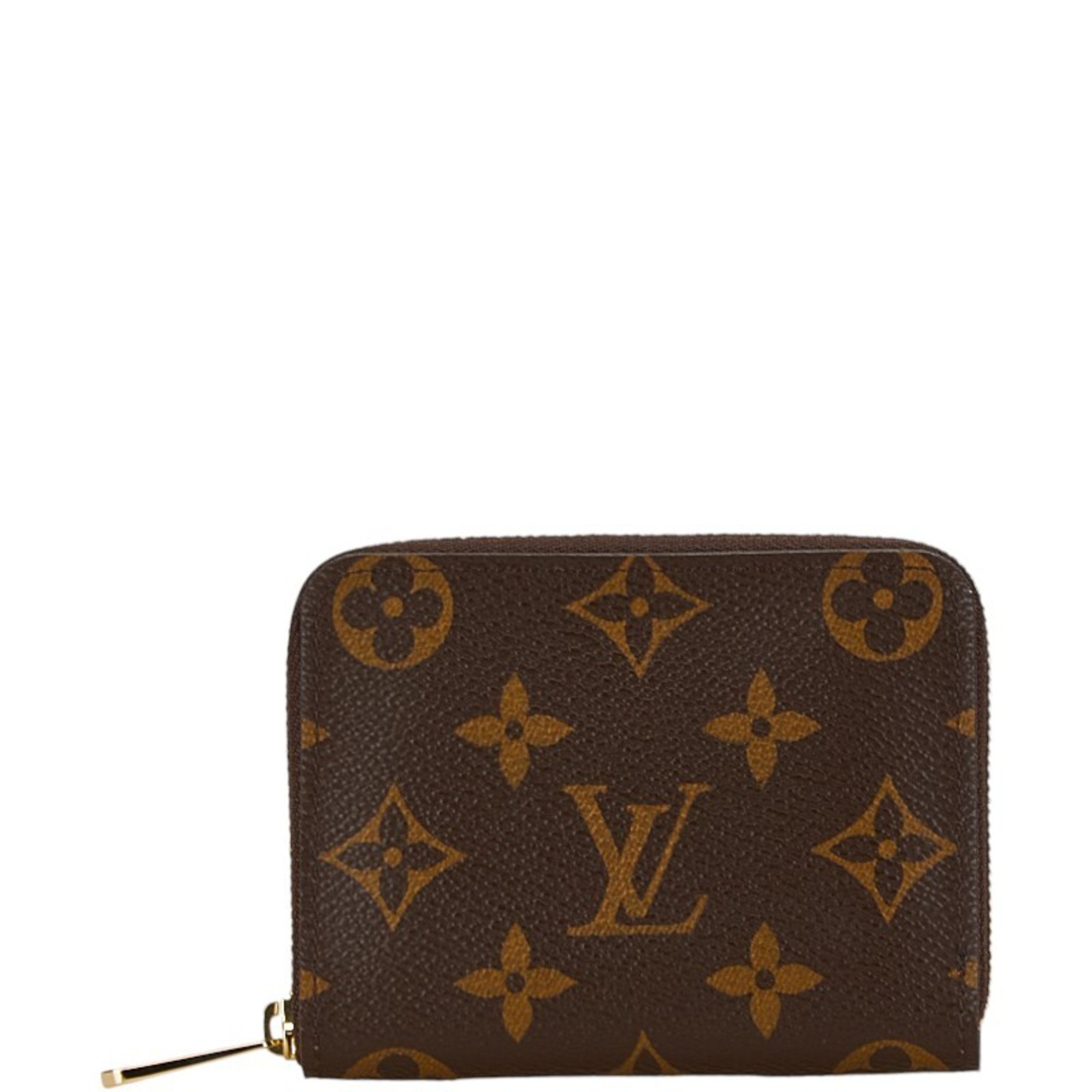 Louis Vuitton Monogram Zippy Coin Purse Case M60067 Brown PVC Leather Women's LOUIS VUITTON