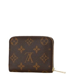 Louis Vuitton Monogram Zippy Coin Purse Case M60067 Brown PVC Leather Women's LOUIS VUITTON