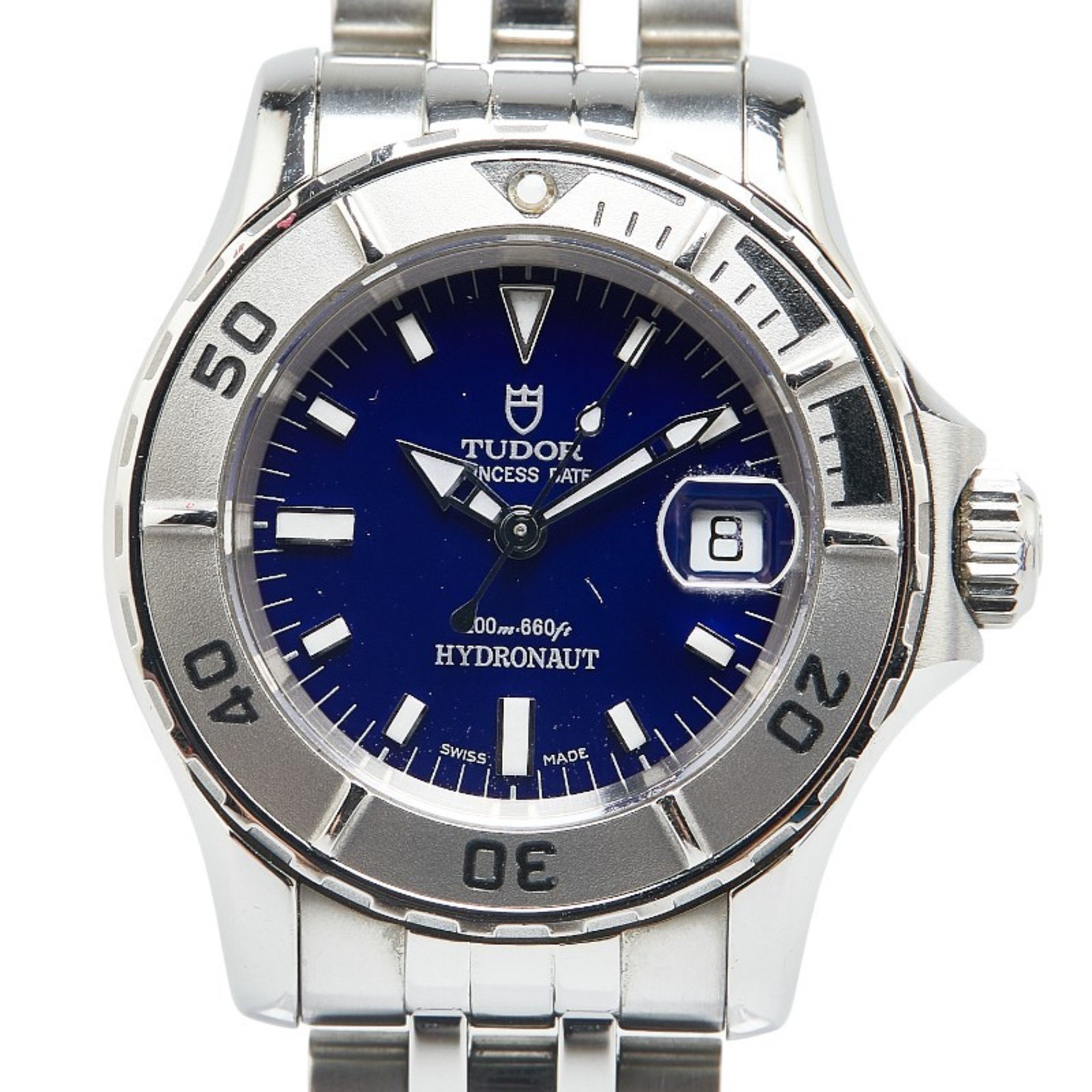 Tudor Hydronaut Watch 85190 Automatic Blue Dial Stainless Steel Men's TUDOR