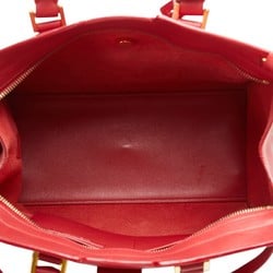 Saint Laurent YSL Baby Cabas Handbag Shoulder Bag 394461 Red Leather Women's SAINT LAURENT