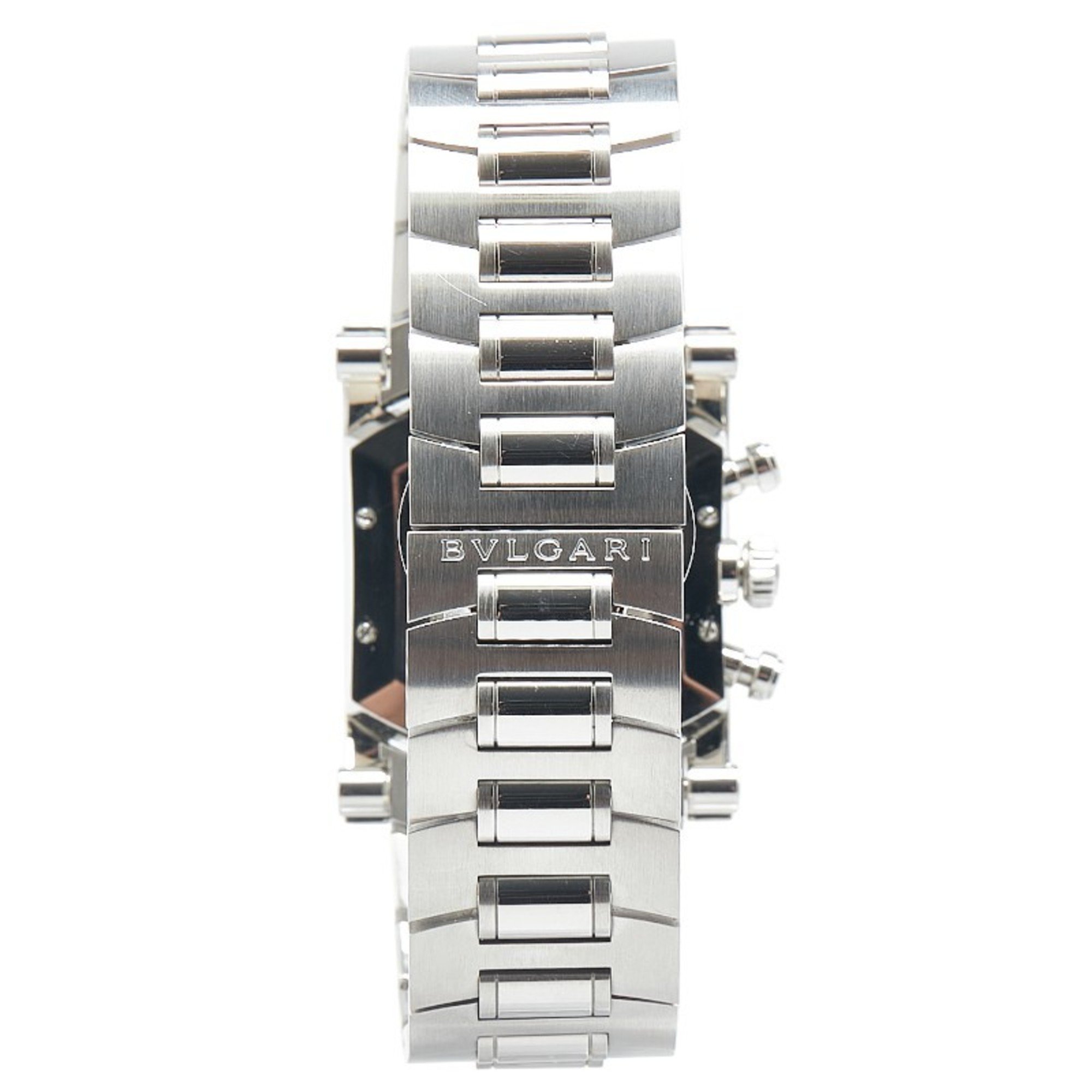 BVLGARI Ashoma Watch A4SCH Automatic Navy Dial Stainless Steel Men's