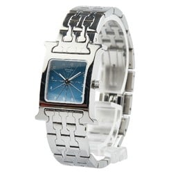 Hermes H Watch HH1.210 Quartz Blue Dial Stainless Steel Ladies HERMES