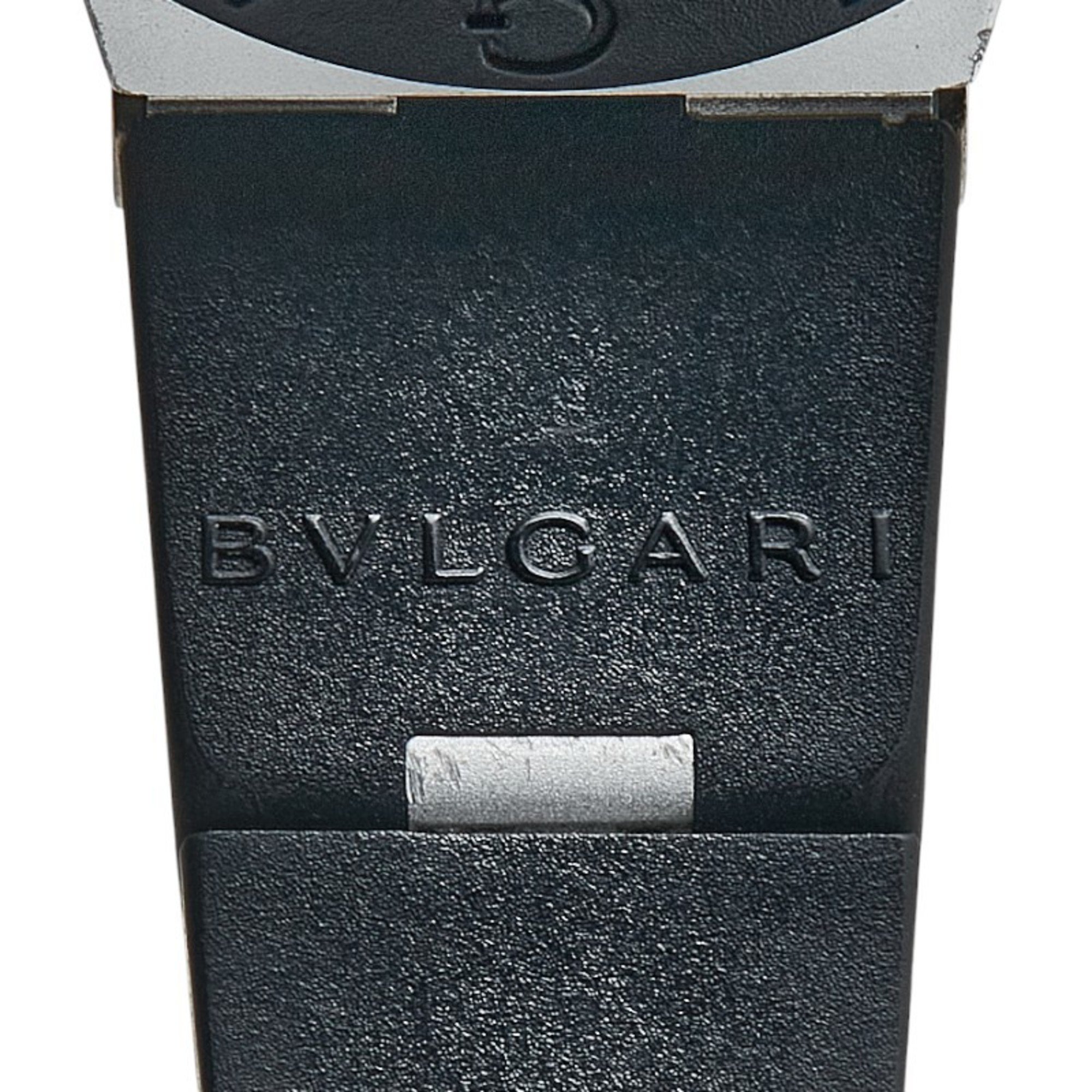 BVLGARI Watch AL29TA Quartz Silver Dial Rubber Alum Ladies