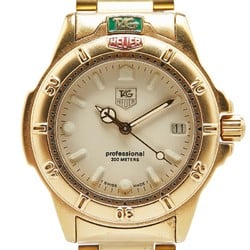 TAG Heuer Professional 200M Watch 994.713K Quartz Gold Dial Stainless Steel Men's HEUER