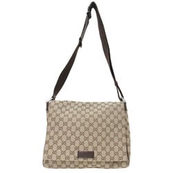 GUCCI GG pattern shoulder bag 146236 canvas leather brown ladies