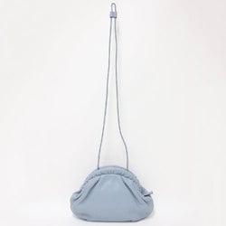 FURLA Leather Pouch Shoulder Bag WB00261 Light Blue Women's