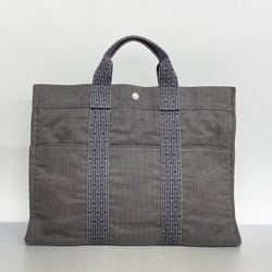 Hermes Tote Bag Air Line MM Canvas Grey Women's