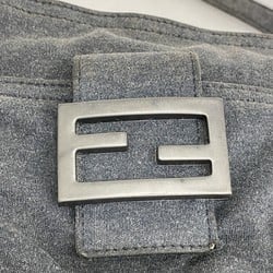 Fendi Shoulder Bag Cotton Grey Women's