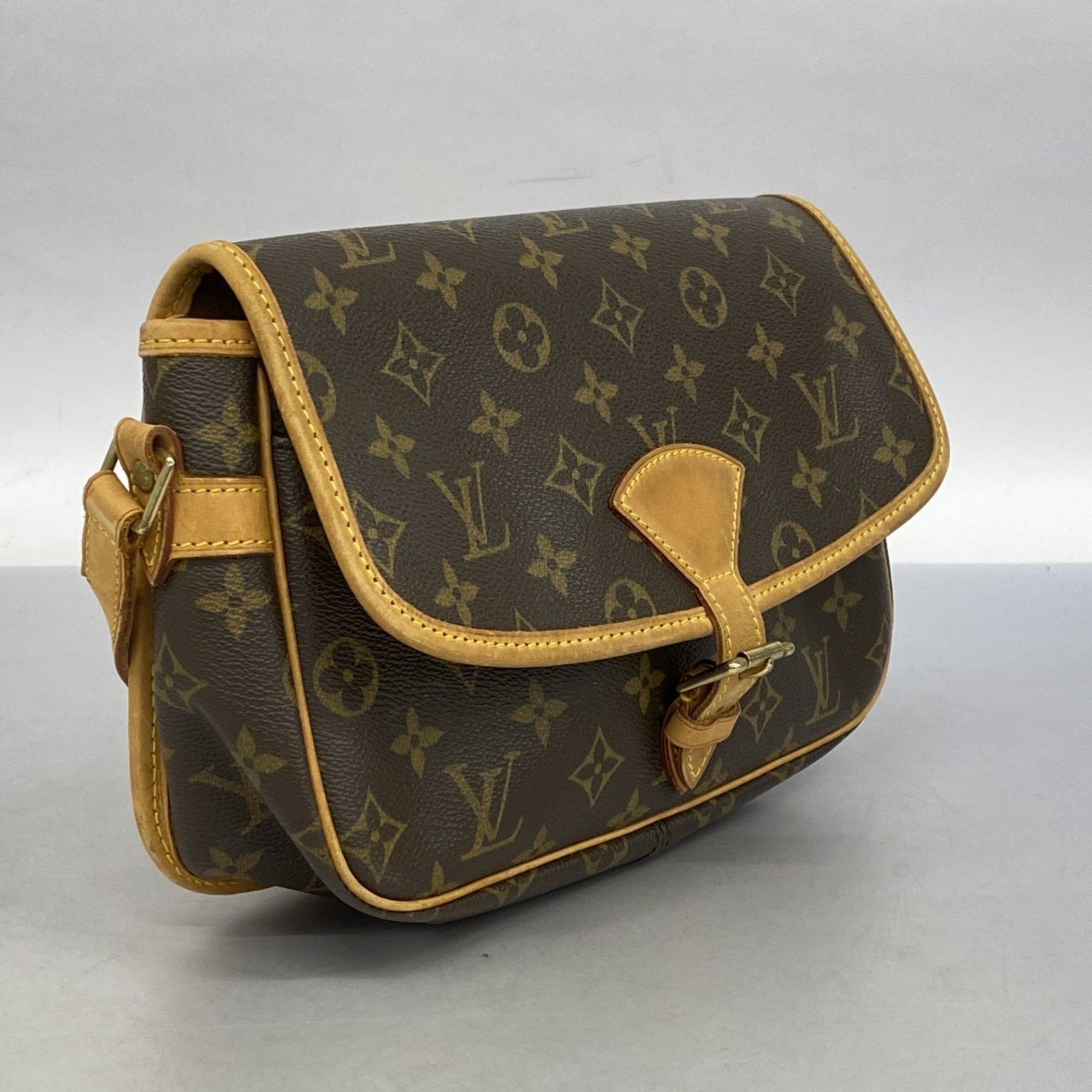 Louis Vuitton Shoulder Bag Monogram Sologne M42250 Brown Women's