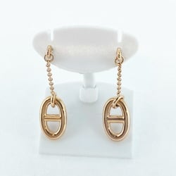 Hermes Earrings Chaine d'Ancre Farandoule K18PG Pink Gold Ladies