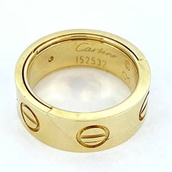 Cartier Ring Atlas Love K18YG Yellow Gold #52 Ladies