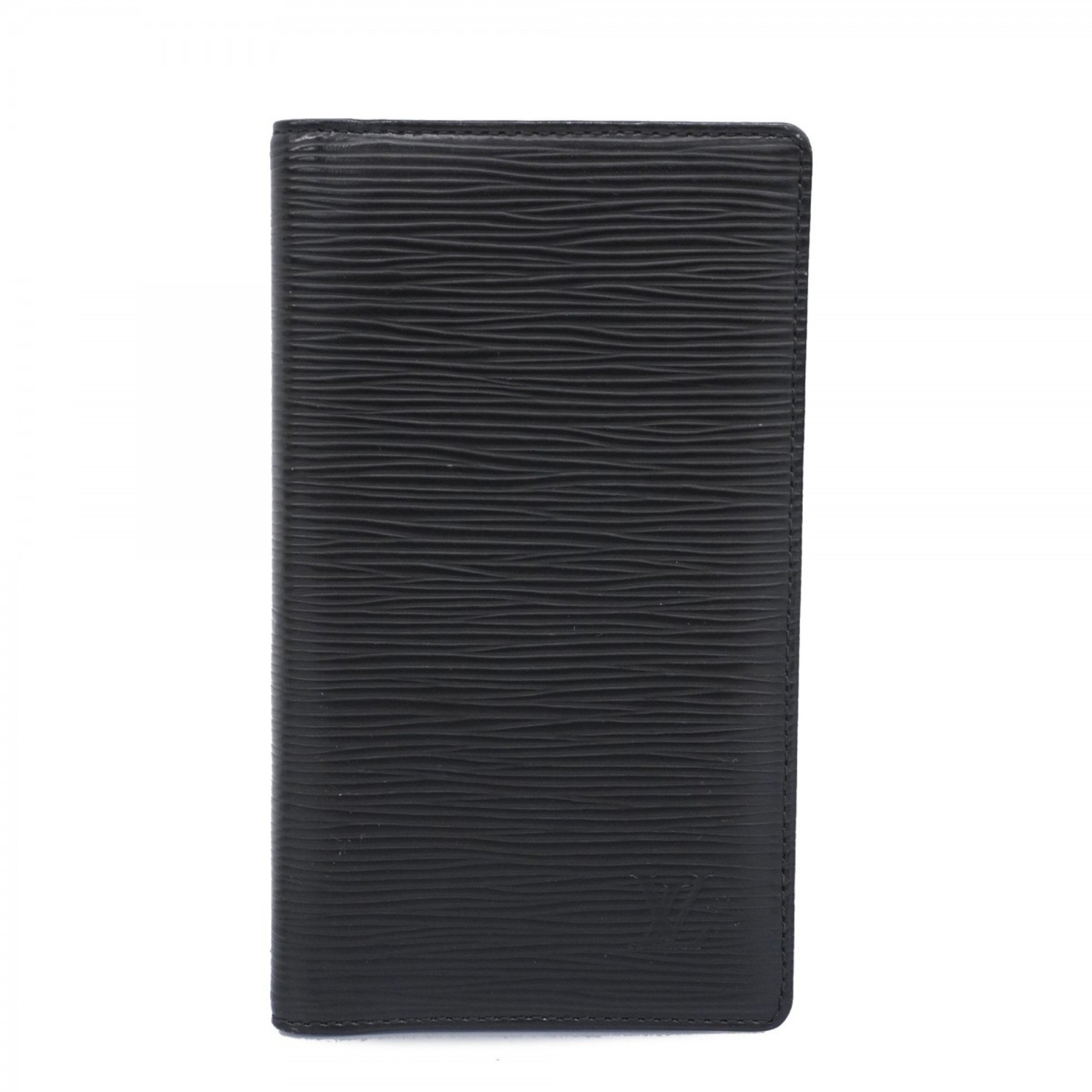 Louis Vuitton Long Wallet Epi Agenda Poche R20522 Noir Men's Women's