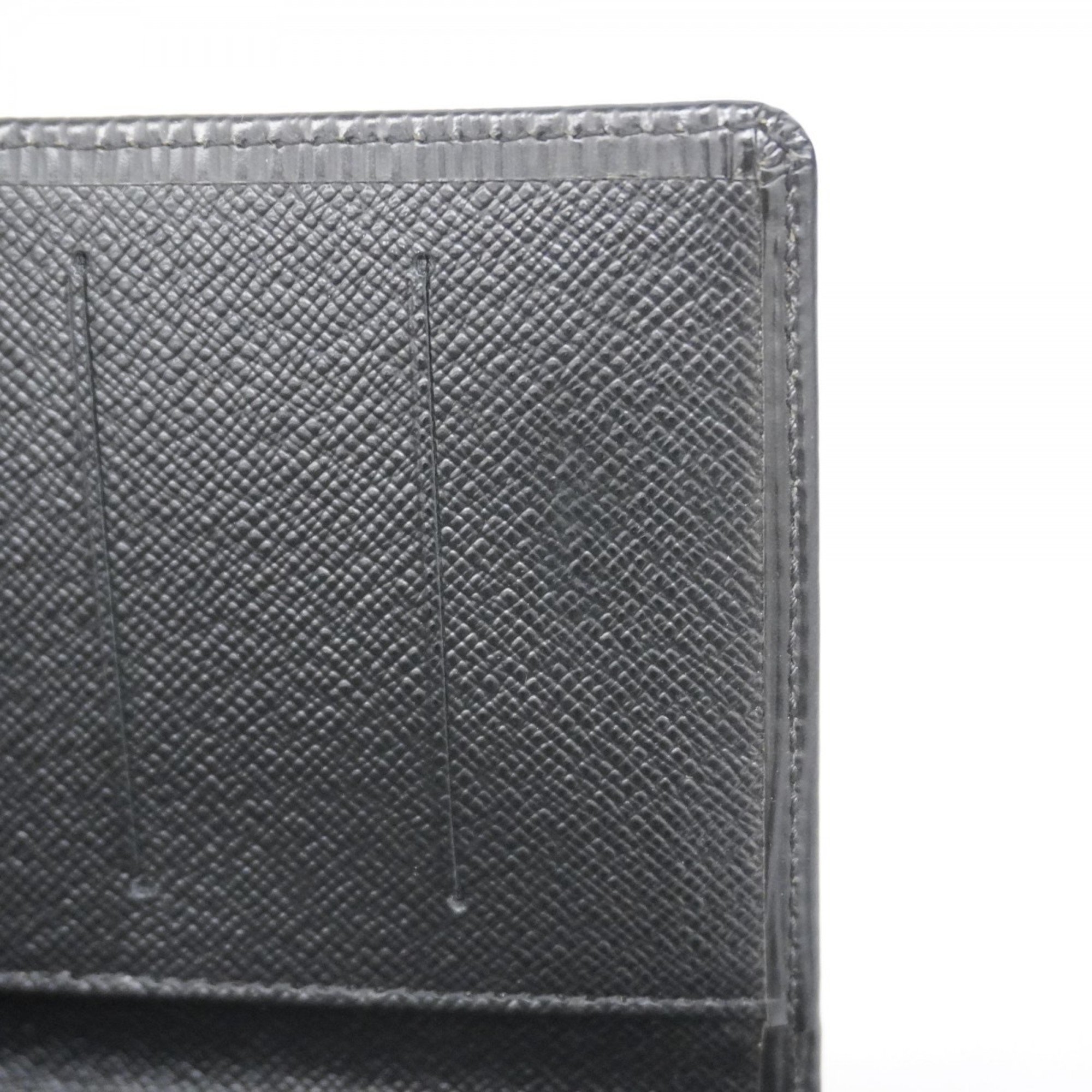 Louis Vuitton Long Wallet Epi Agenda Poche R20522 Noir Men's Women's