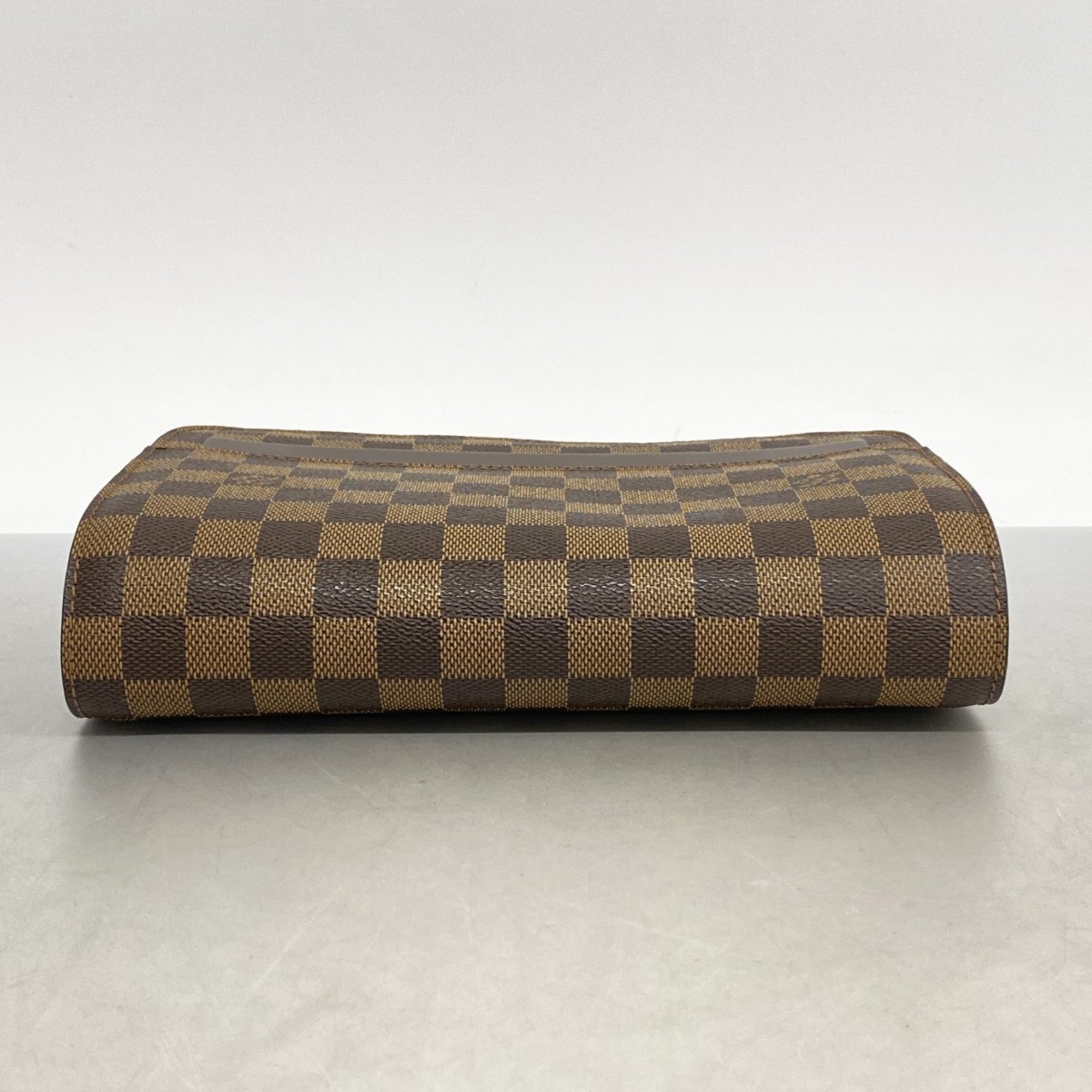 Louis Vuitton Clutch Bag Damier Saint N51993 Ebene Men's