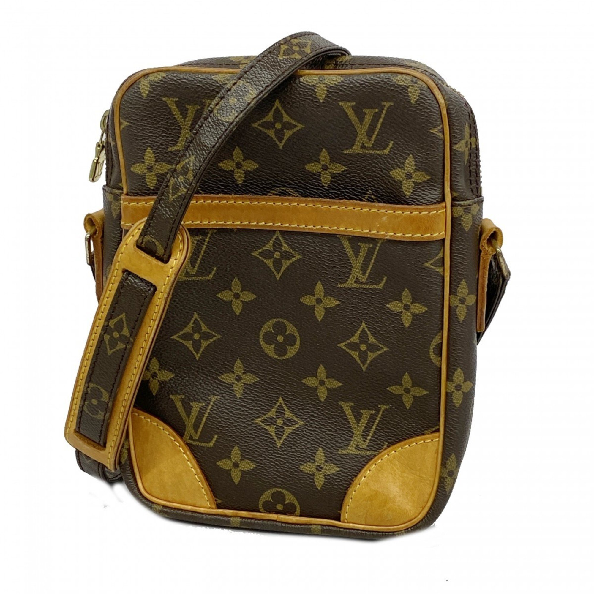 Louis Vuitton Shoulder Bag Monogram Danube M45266 Brown Ladies