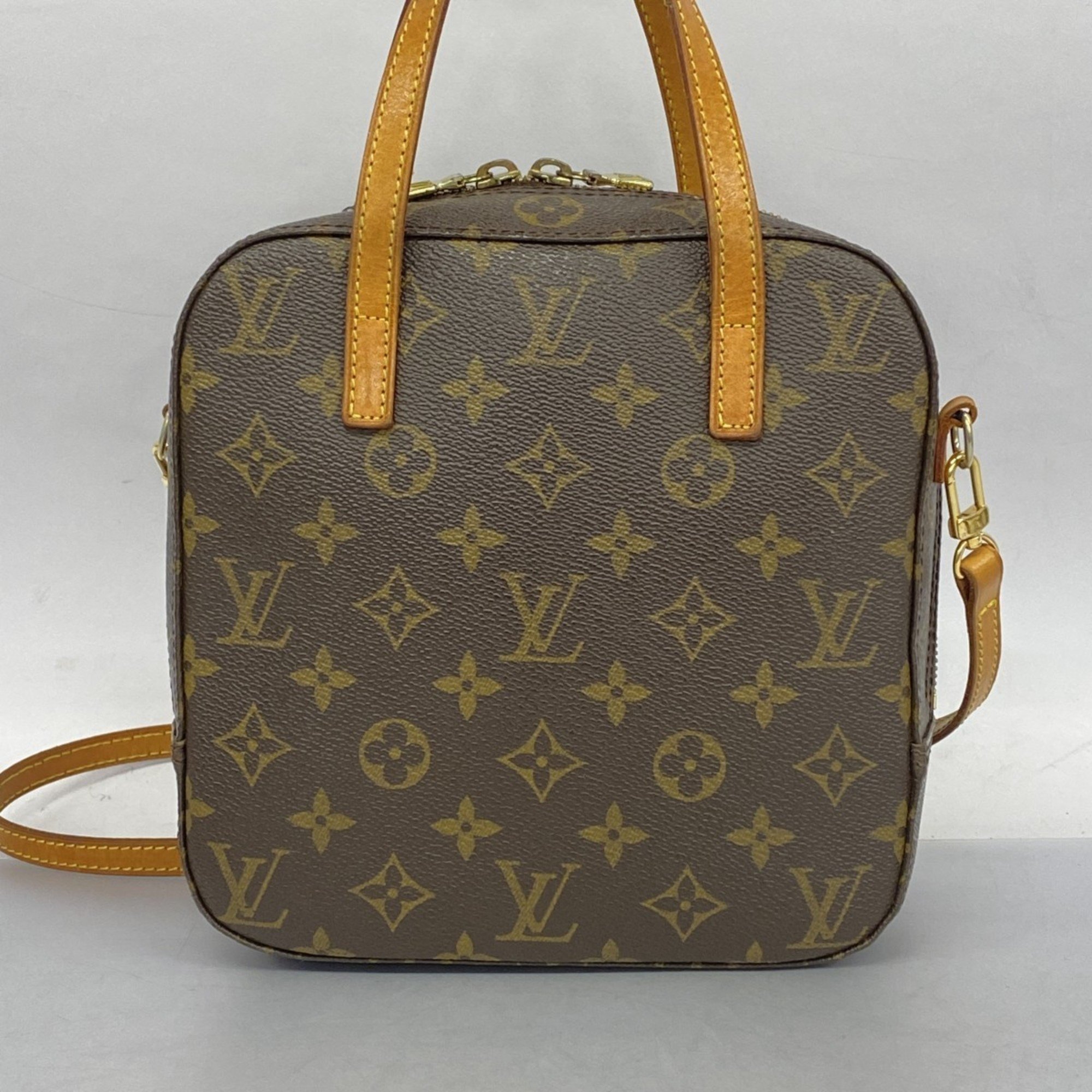 Louis Vuitton handbag Monogram Spontini M47500 brown ladies