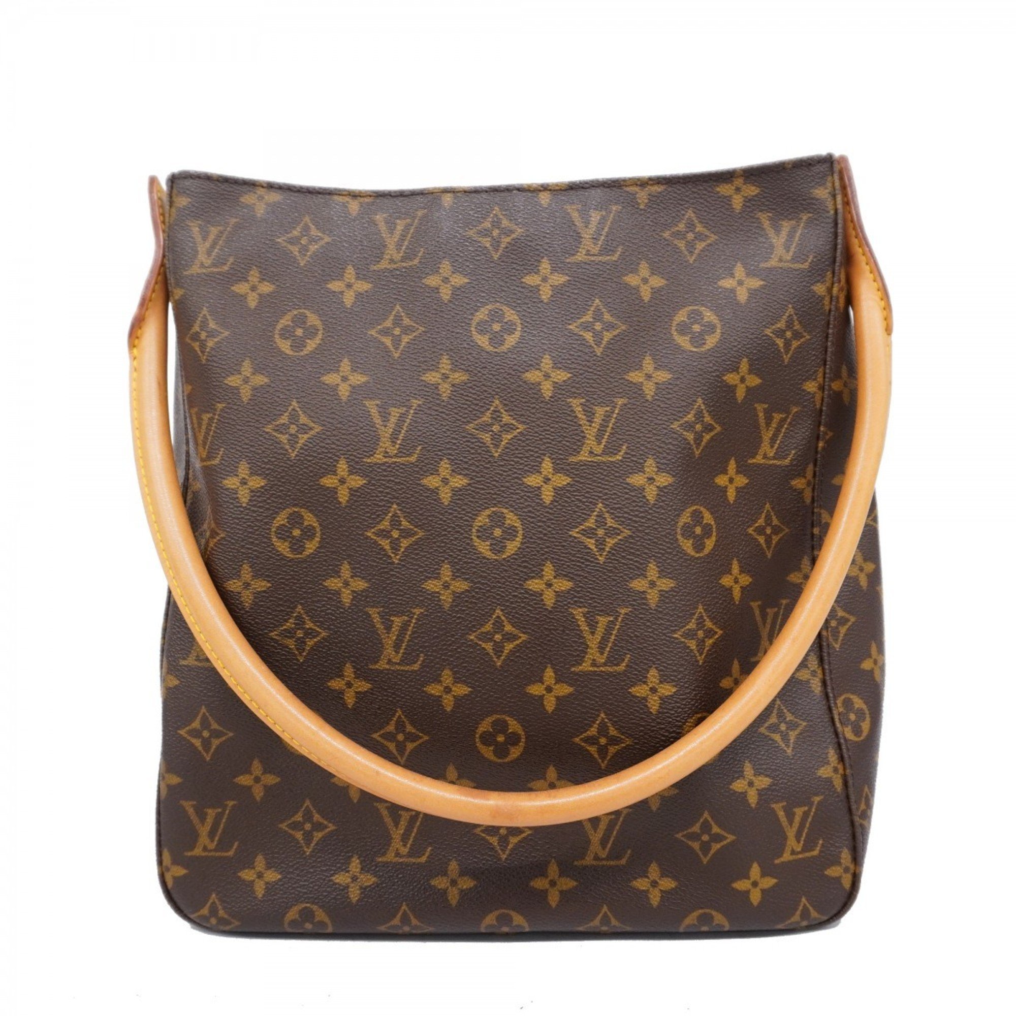 Louis Vuitton Shoulder Bag Monogram Looping GM M51145 Brown Ladies