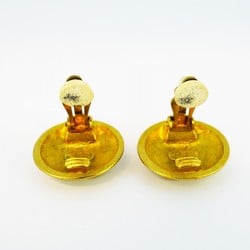 Chanel Earrings Coco Mark Circle GP Plated Gold Ladies