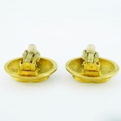 Chanel Earrings Coco Mark Circle GP Plated Gold Ladies