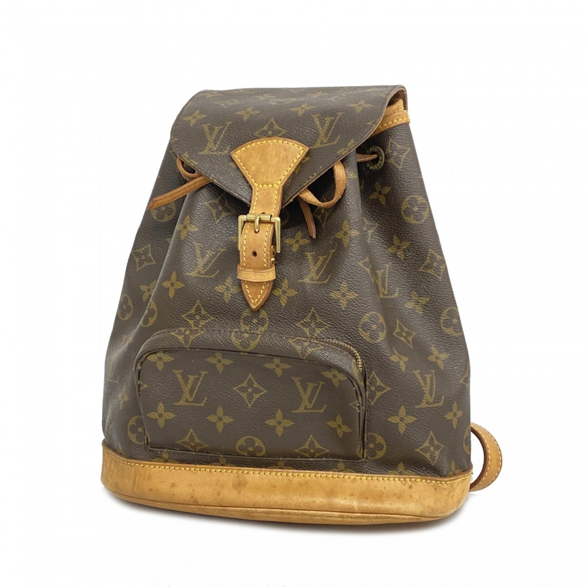 Louis Vuitton Backpack Daypack Monogram Montsouris MM M51136 Brown Women's