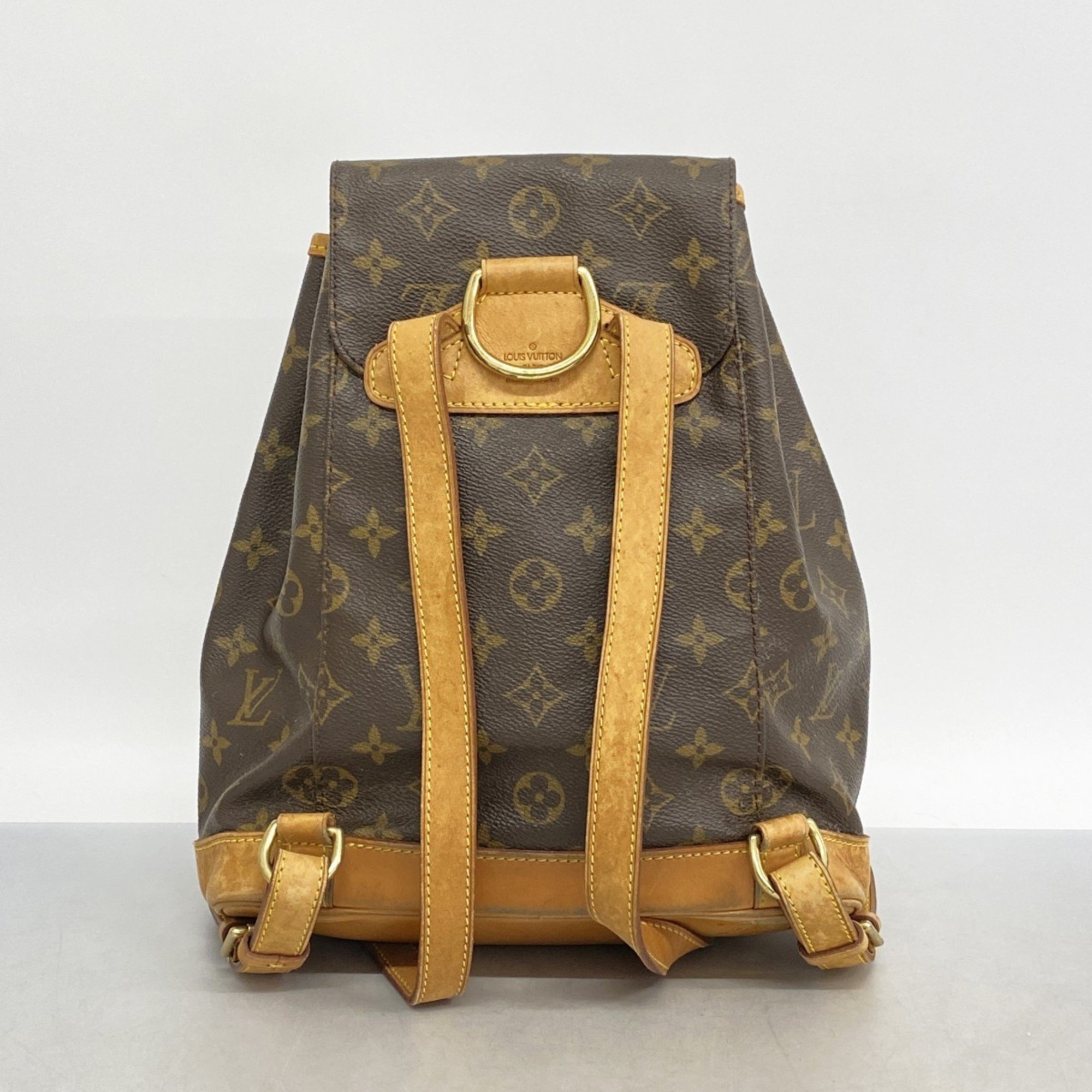 Louis Vuitton Backpack Daypack Monogram Montsouris MM M51136 Brown Women's