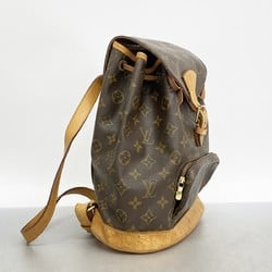 Louis Vuitton Backpack Daypack Monogram Montsouris MM M51136 Brown Women's