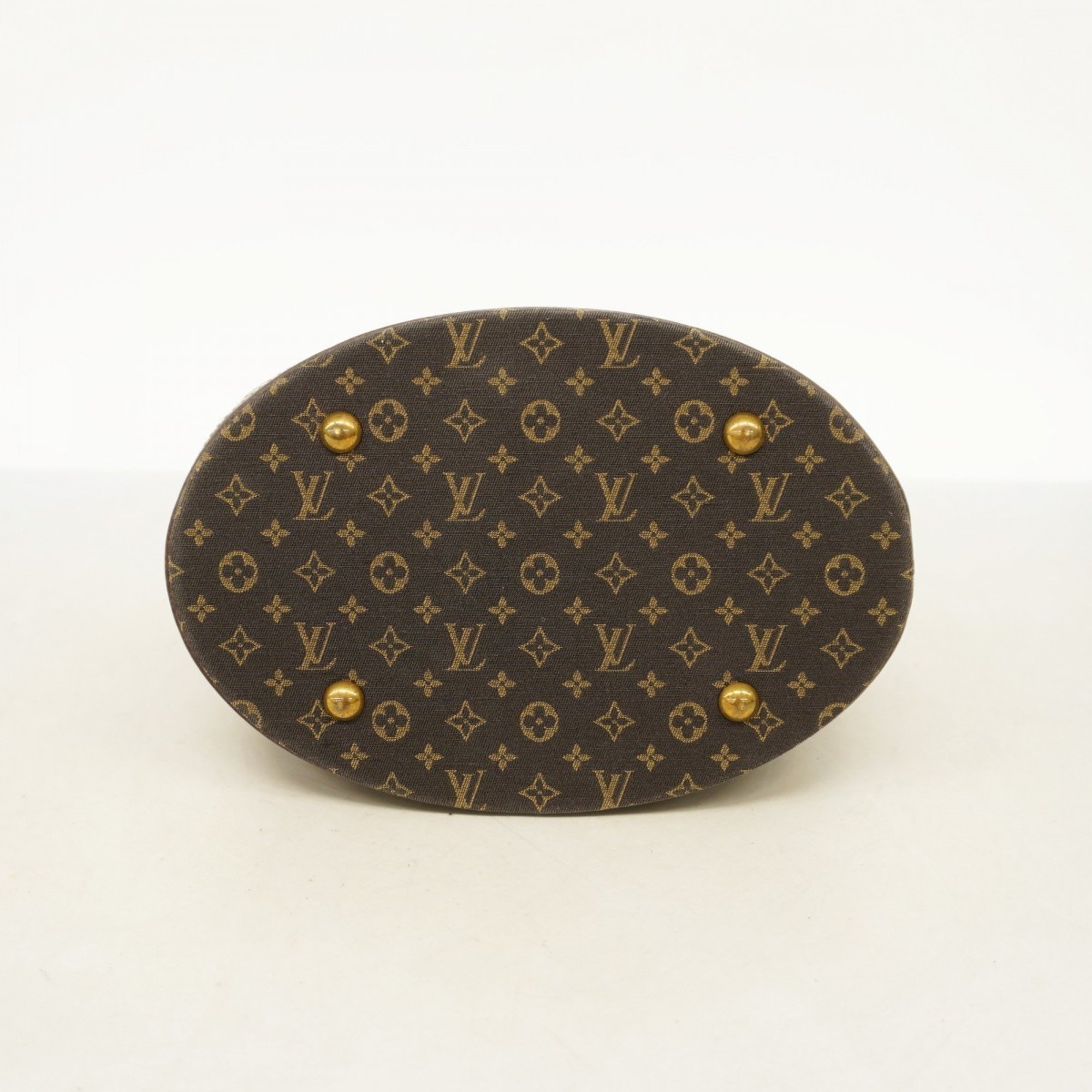 Louis Vuitton Shoulder Bag Monogram Lan Bucket PM M95226 Ebene Ladies