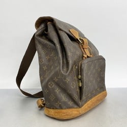 Louis Vuitton Backpack Daypack Monogram Montsouris GM M51135 Brown Women's