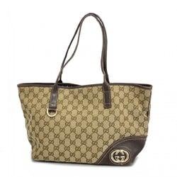 Gucci Tote Bag GG Canvas 169946 Brown Women's