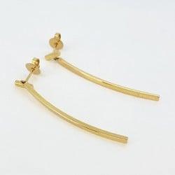 Tiffany earrings T-bar K18PG pink gold ladies