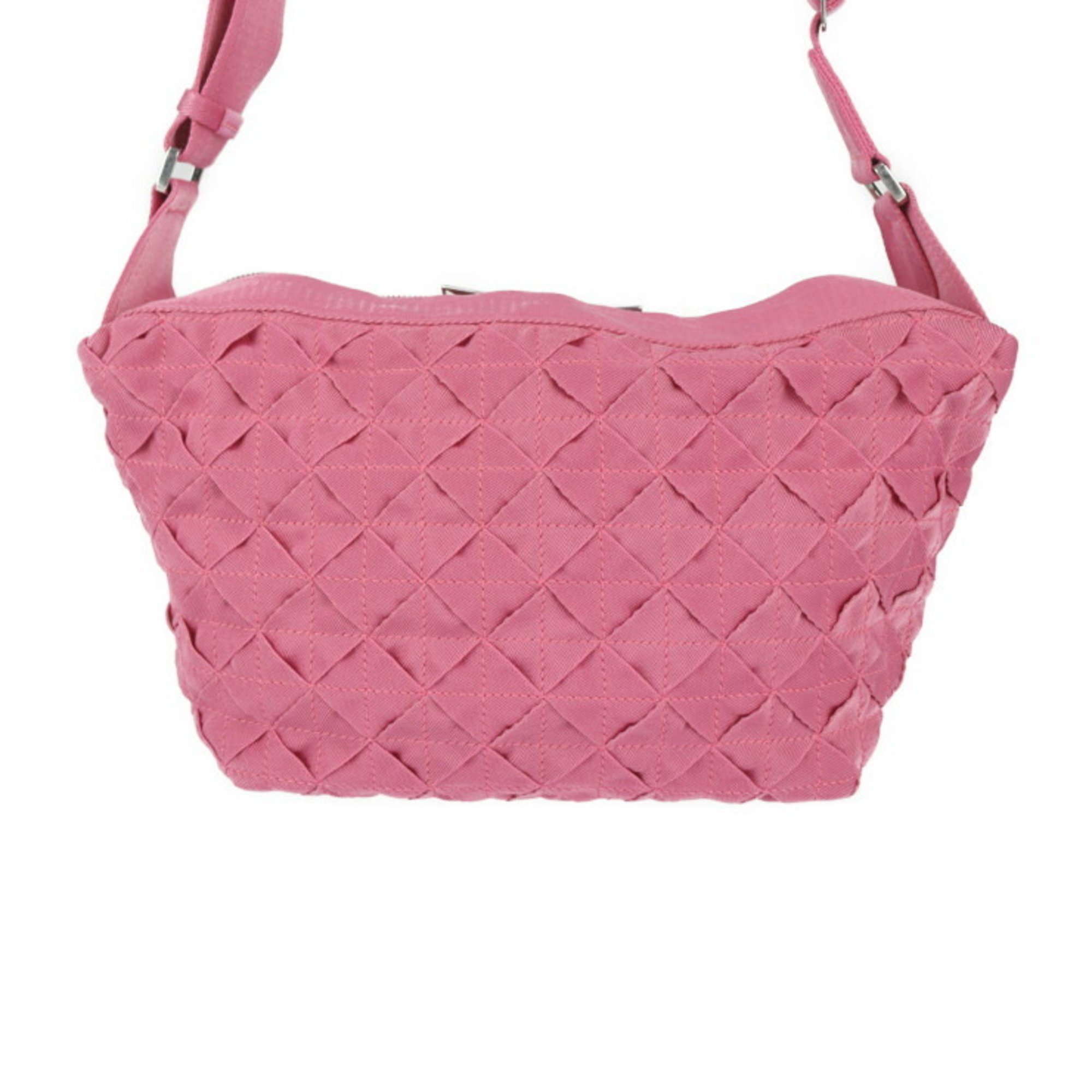 BOTTEGA VENETA Bottega Veneta Intrecciato Webbing Shoulder Bag 657952 Polypropylene Pink Crossbody