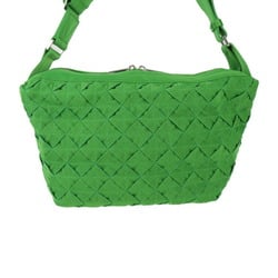 BOTTEGA VENETA Bottega Veneta Intrecciato Webbing Shoulder Bag 657952 Polypropylene Green Crossbody