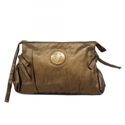 Gucci clutch bag 197015 leather gold ladies