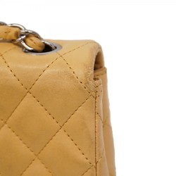 Chanel Shoulder Bag Matelasse Lambskin Beige Women's