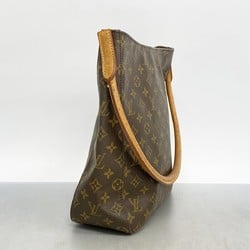 Louis Vuitton Shoulder Bag Monogram Looping GM M51145 Brown Ladies