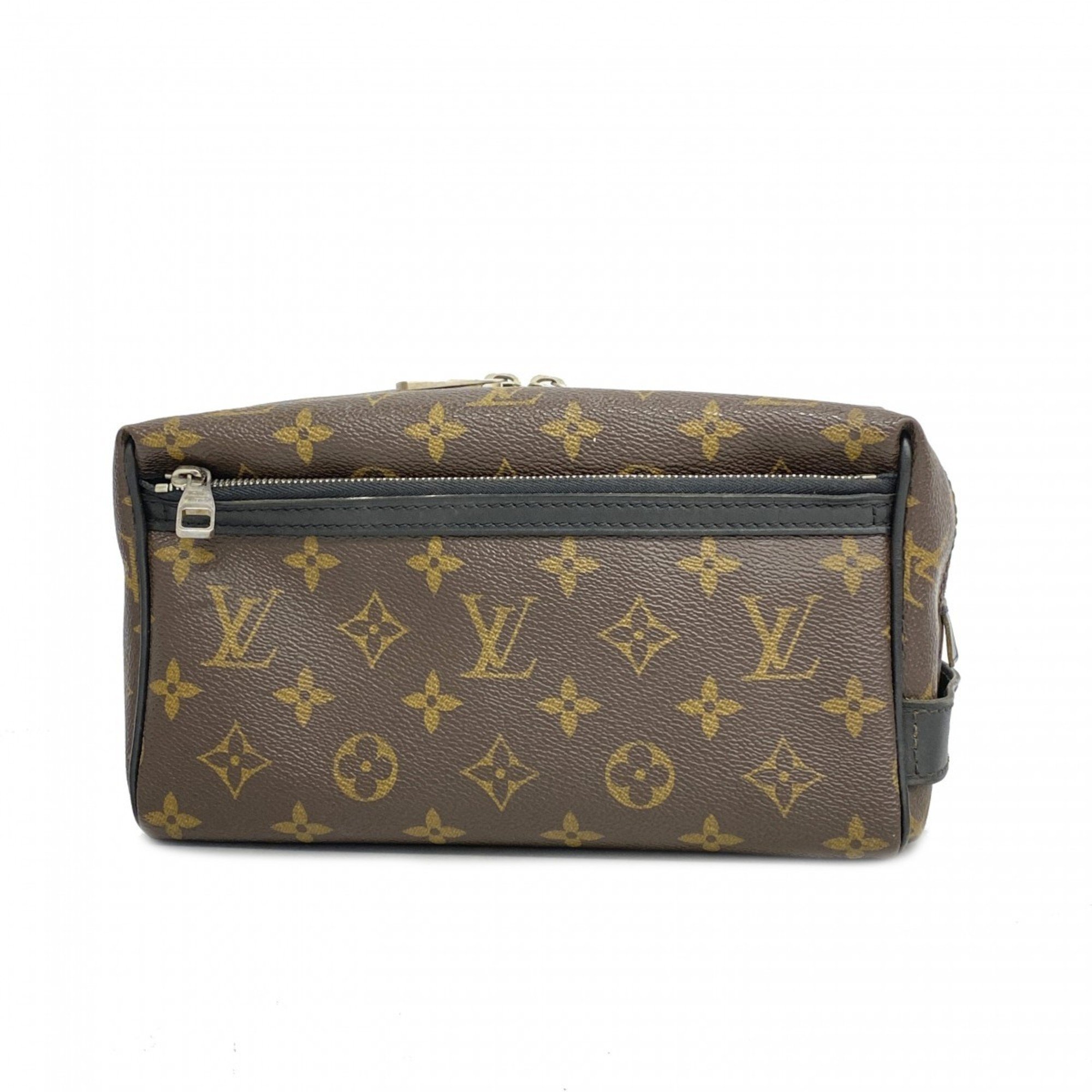 Louis Vuitton Pouch Monogram Macassar True Toilette M40378 Brown Black Men's