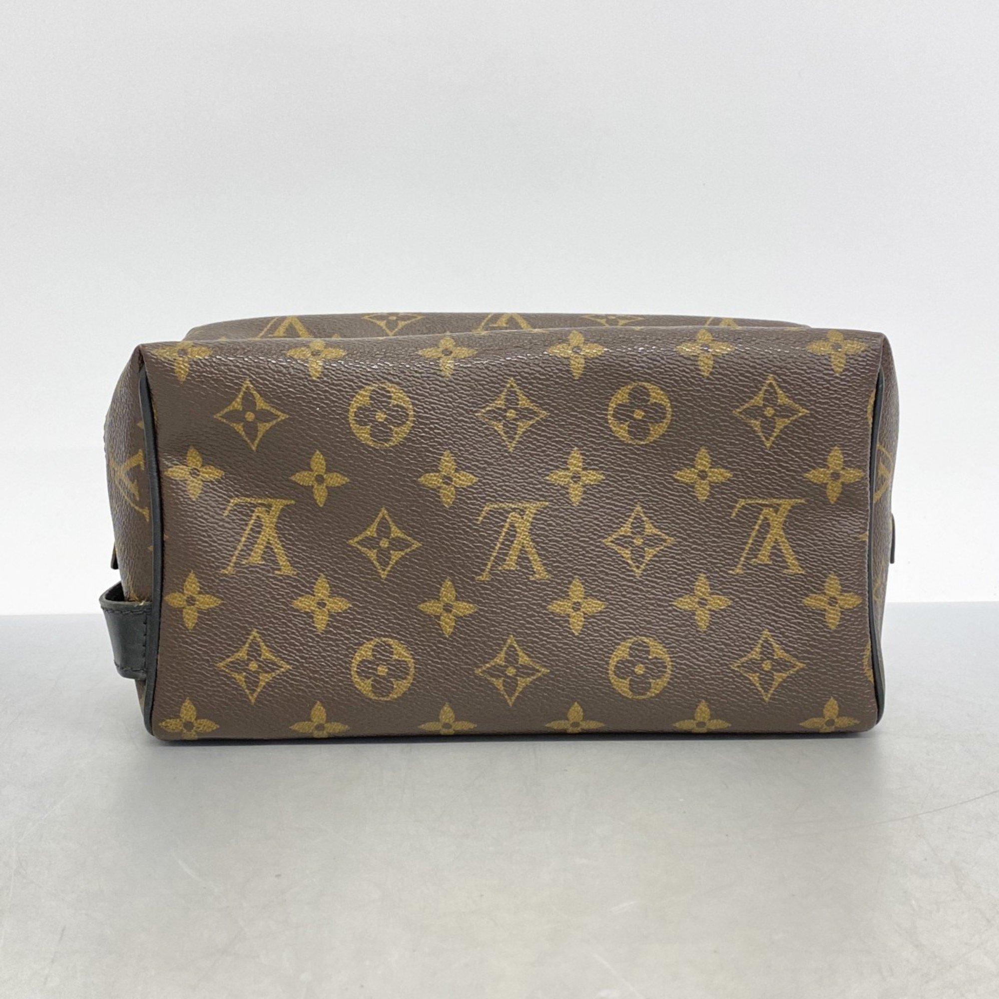 Louis Vuitton Pouch Monogram Macassar True Toilette M40378 Brown Black Men's