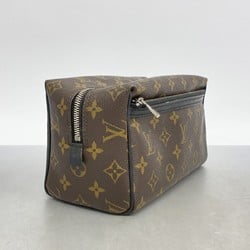 Louis Vuitton Pouch Monogram Macassar True Toilette M40378 Brown Black Men's