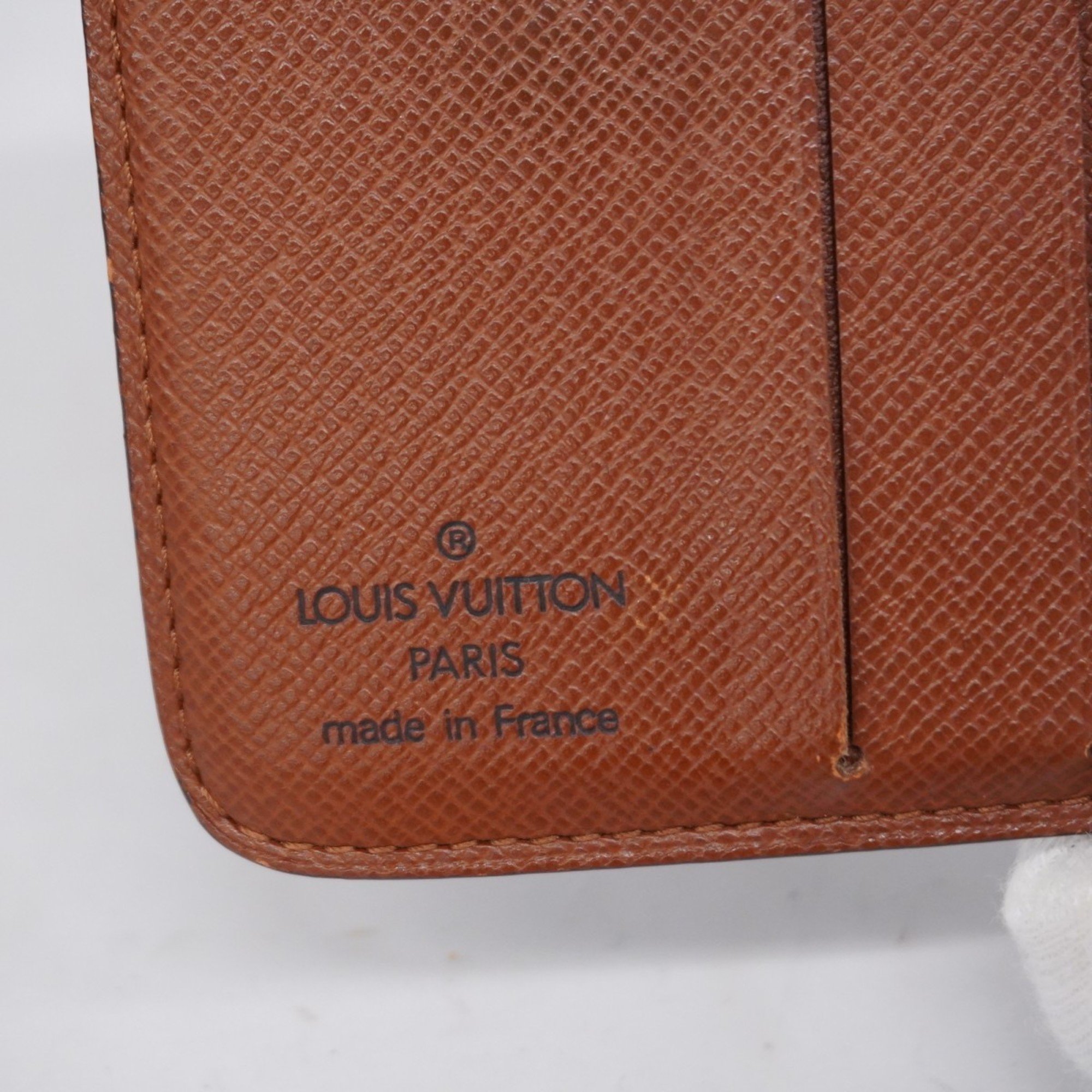 Louis Vuitton Wallet Monogram Compact Zip M61667 Brown Men's Women's