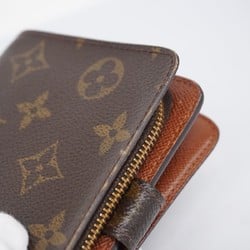 Louis Vuitton Wallet Monogram Compact Zip M61667 Brown Men's Women's